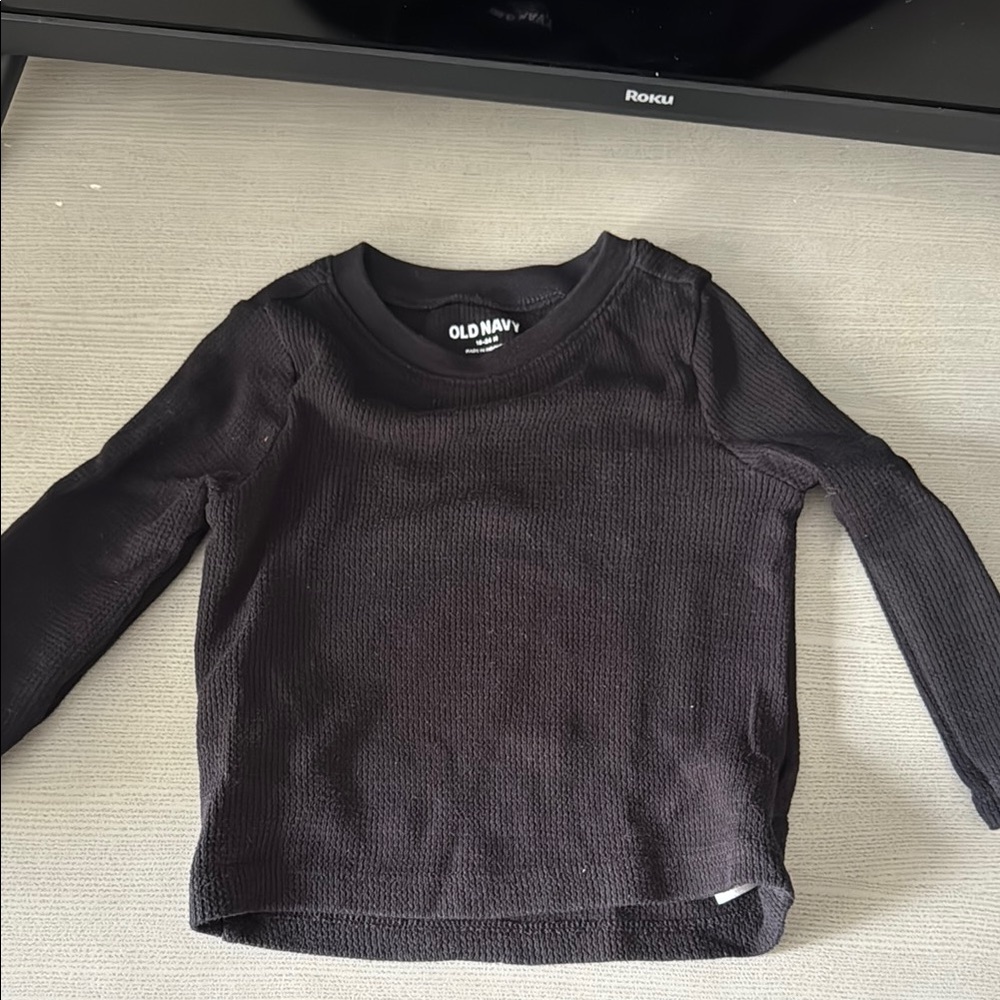 Old Navy Kids Black Long Sleeve Top